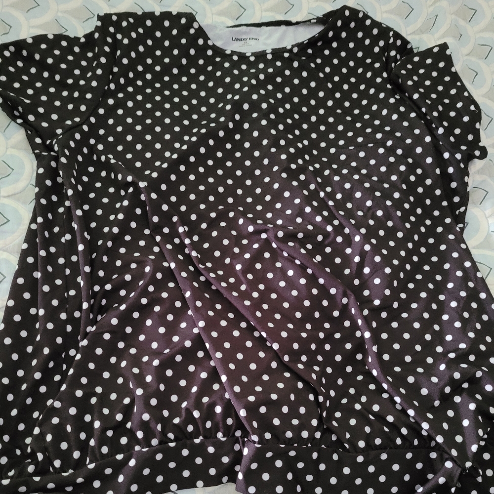 Lands End short sleeve rash guard 1x